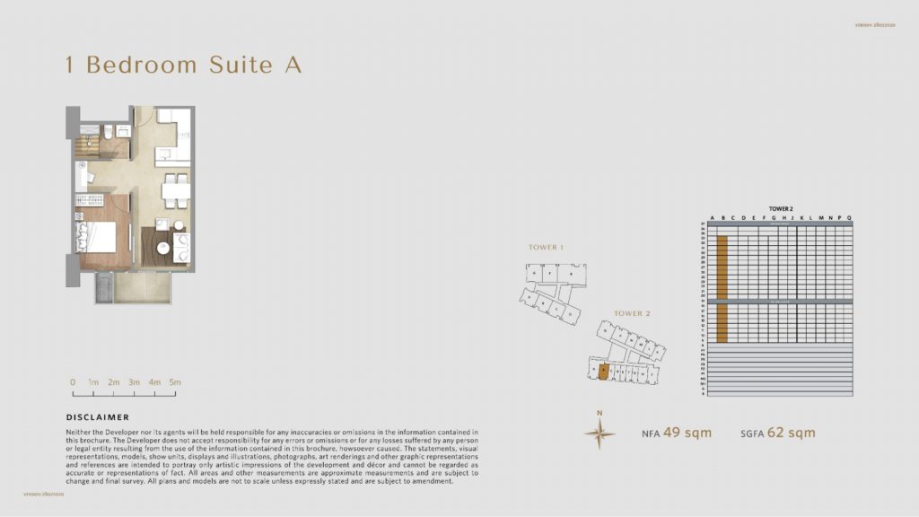Apartemen Avania Residence unit tipe 1 Bedroom Suite A