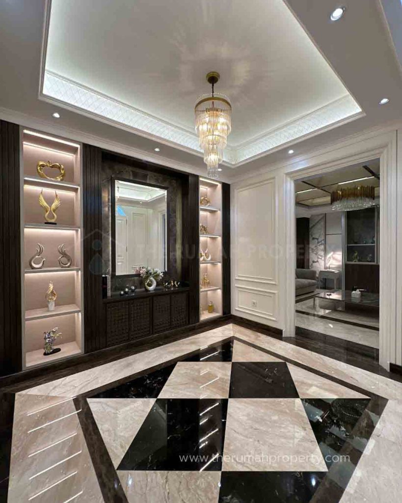 Rumah-Full-Furnished-Desain-Modern-Klasik-Unit-Fasilitas-Lift-Pribadi-Kolam-Renang-dan-AC-Central-7