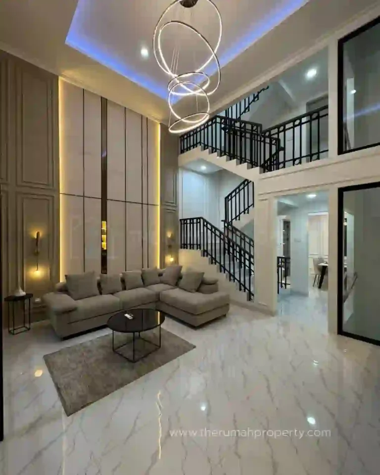 Rumah Cluster 3 Lantai Mampang Prapatan Desain American Classic (3)