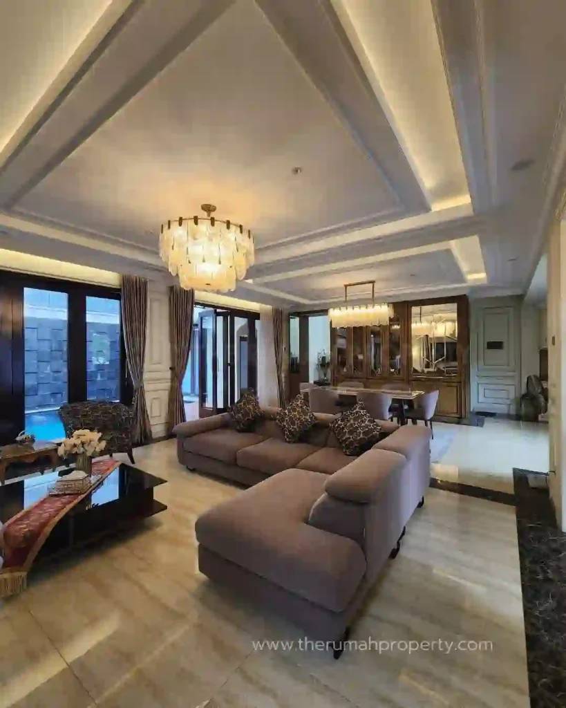 Rumah Modern Tropical Kemang Jaksel Kolam Renang Pribadi Semi Furnished (6)