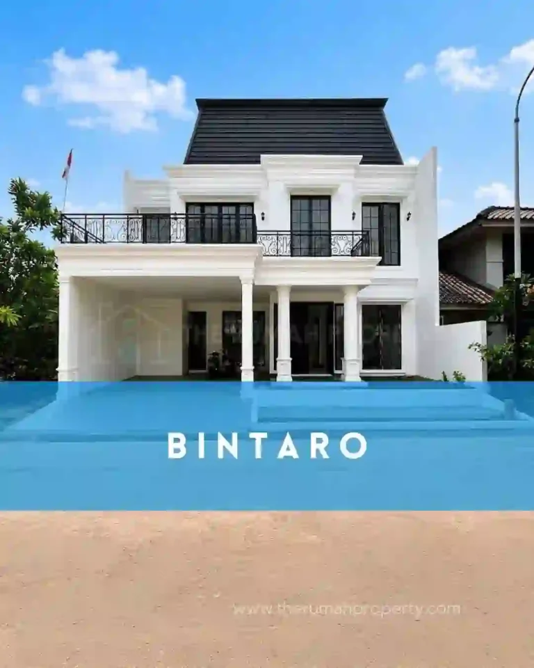 For Sale Modern Classic House Bintaro Sektor 9 Fasilitas Kolam Renang Pribadi (1)