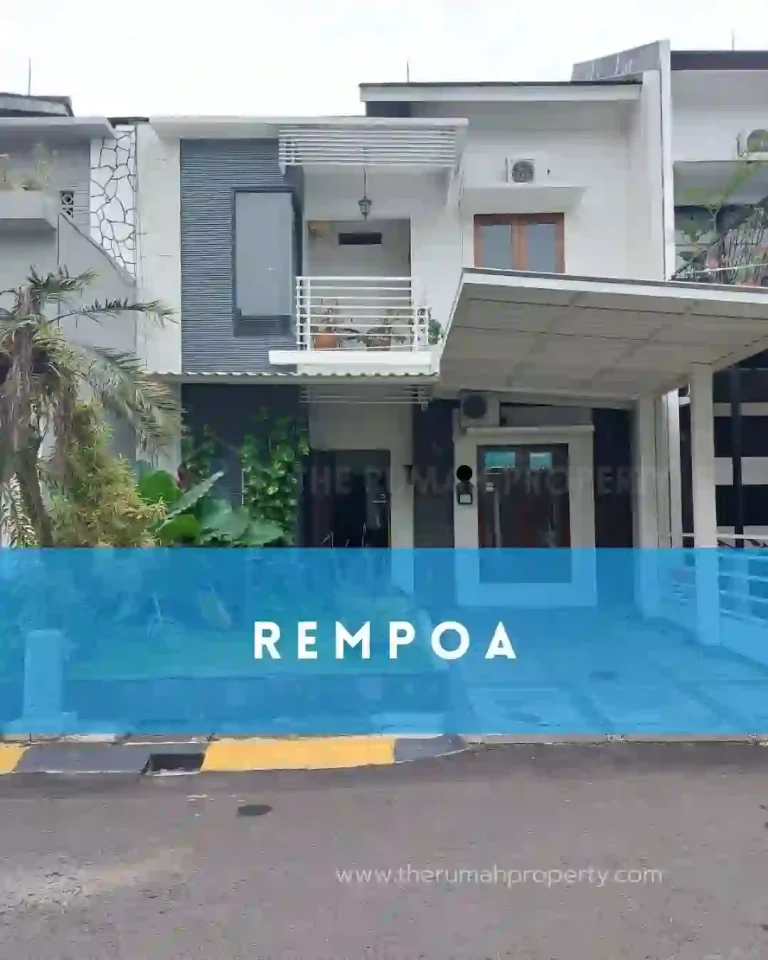 Rumah Cluster Rempoa Tangsel Fasum Swimming Pool Akses Dekat ke MRT Lebak Bulus (1)