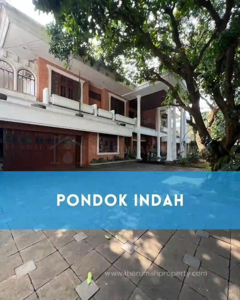 Rumah Pondok Indah Jakarta Selatan tanah Luas Pinggir Jalan Utama (1)